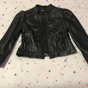 Girls leather jacket